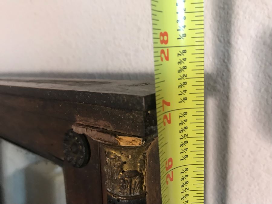 Antique 2-Drawer Dresser Chest Of Drawers With Removable Mirror 36W X 18D X 33H [Photo 17]