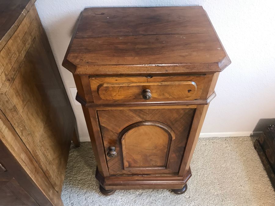 Antique Walnut Cabinet 17W X 13D X 31.5H [Photo 3]