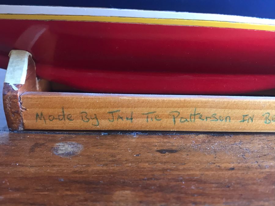 Wooden Ship Model Boat By Jay Tie Patterson 16W X 4D X 17H [Photo 4]