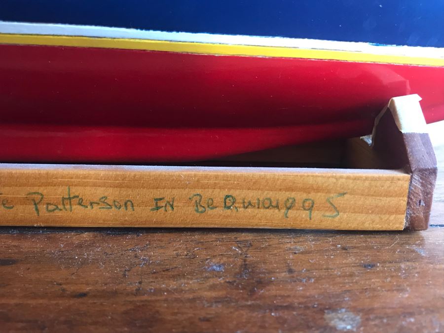 Wooden Ship Model Boat By Jay Tie Patterson 16W X 4D X 17H [Photo 5]