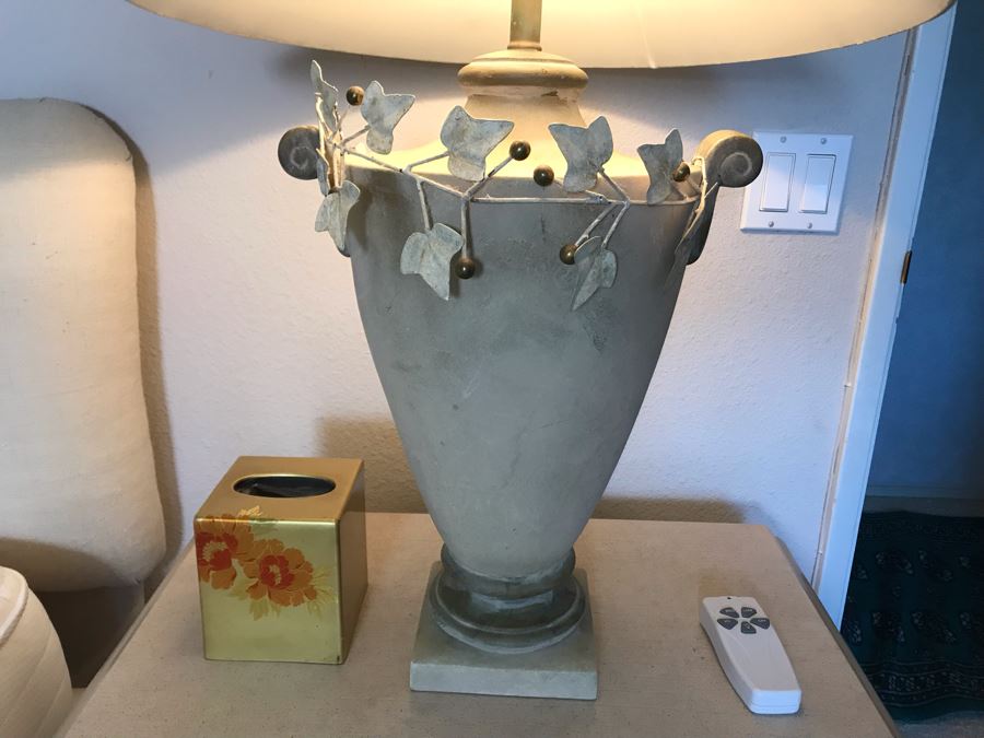 Pair Of Table Lamps (Sitting On Nightstands) 33H [Photo 6]