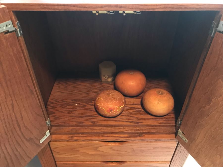 Oak Bookshelf Dresser Cabinet 29W X 20D X 84H [Photo 8]