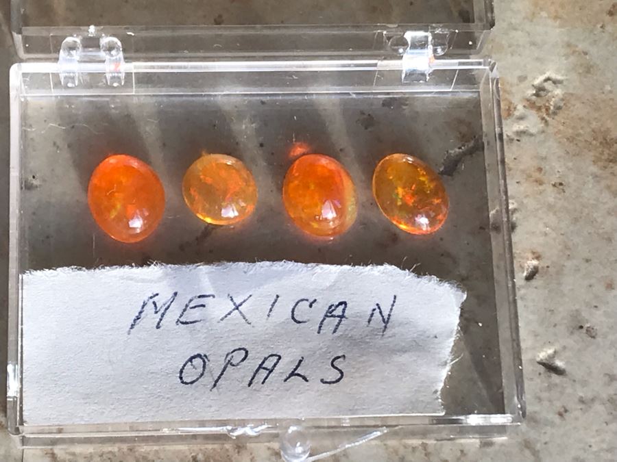 Set Of (4) Mexican Fire Opals 1.7g [Photo 3]
