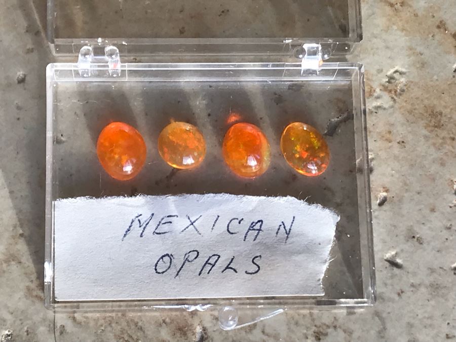 Set Of (4) Mexican Fire Opals 1.7g [Photo 2]