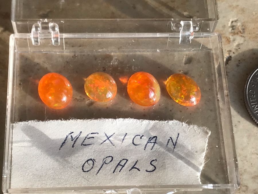 Set Of (4) Mexican Fire Opals 1.7g [Photo 13]