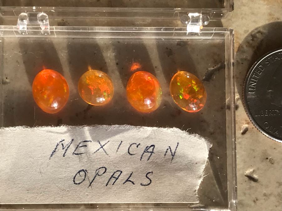 Set Of (4) Mexican Fire Opals 1.7g [Photo 11]