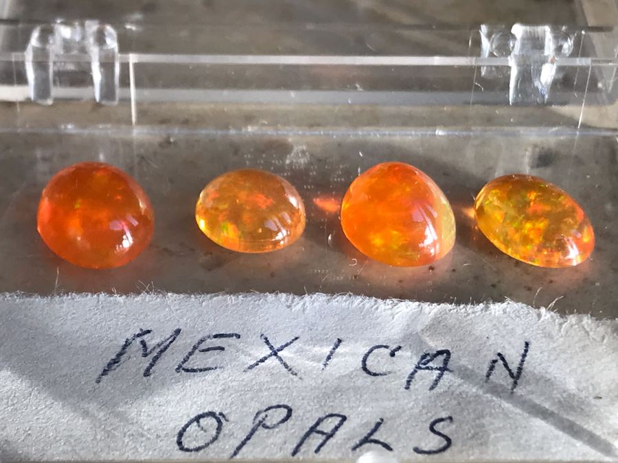 Set Of (4) Mexican Fire Opals 1.7g [Photo 14]