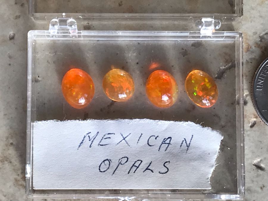 Set Of (4) Mexican Fire Opals 1.7g [Photo 6]