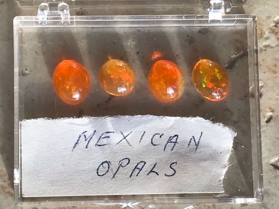 Set Of (4) Mexican Fire Opals 1.7g [Photo 4]