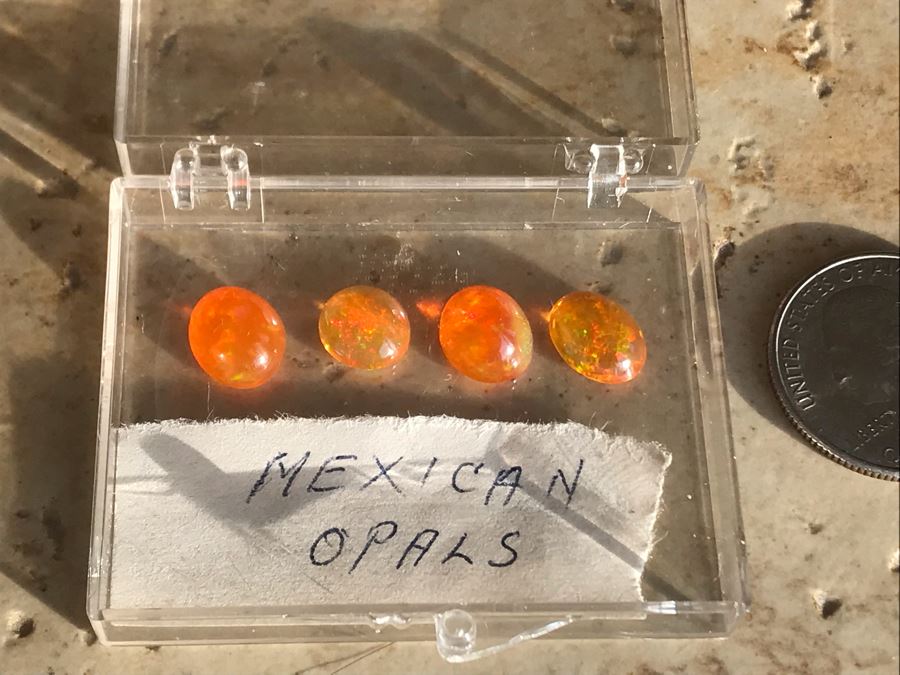 Set Of (4) Mexican Fire Opals 1.7g [Photo 12]