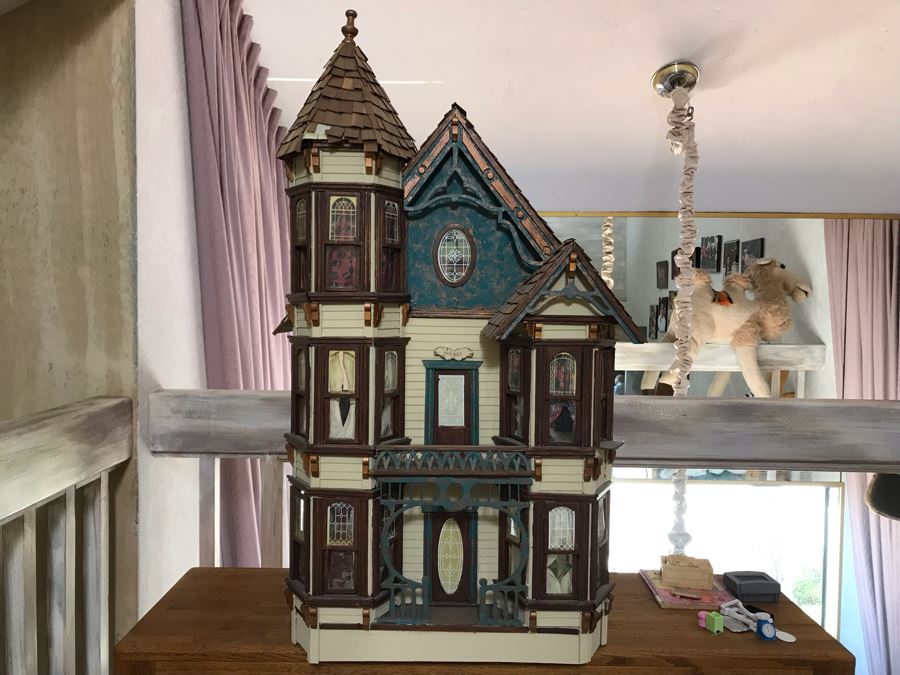 Large Victorian Doll House Furnished 23W X 18D X 36H - See Photos [Photo 3]