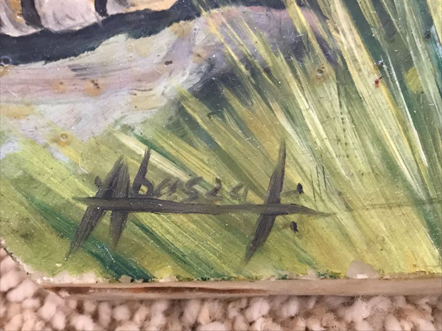 Original Tiger Painting On Onyx 13.5W [Photo 5]