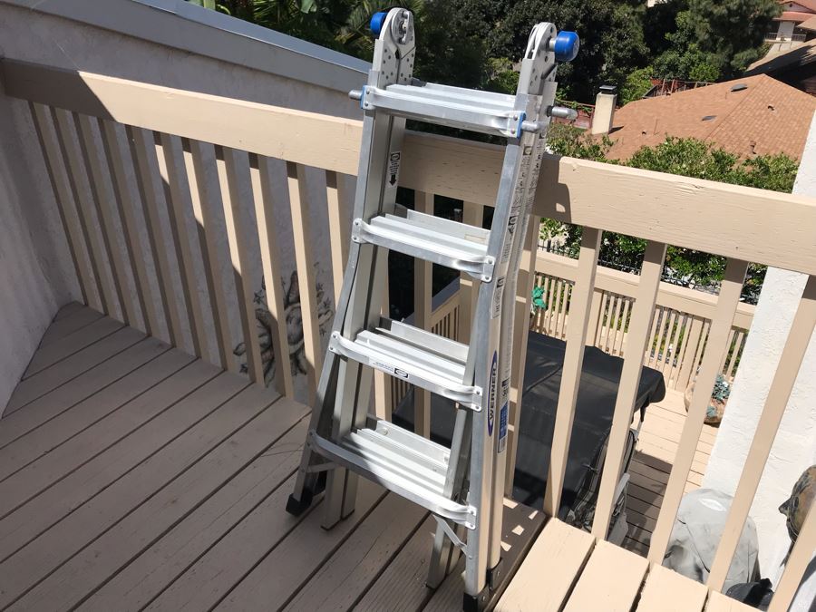 Werner Alumninum Telescoping Multi-Position 17' Adustable Ladder MT-17B [Photo 2]