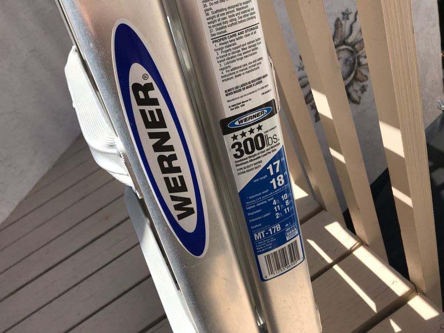 Werner Alumninum Telescoping Multi-Position 17' Adustable Ladder MT-17B [Photo 4]