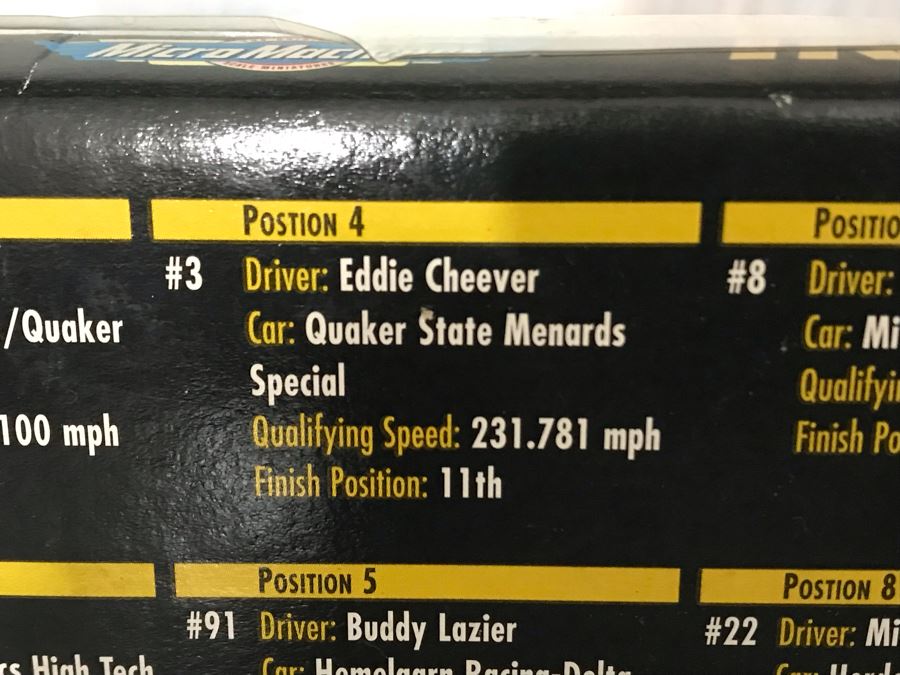 Micro Machines Cars Set For Indianapolis 500 1996 Starting Grid Missing One Car 21W X 4D X 4H [Photo 10]