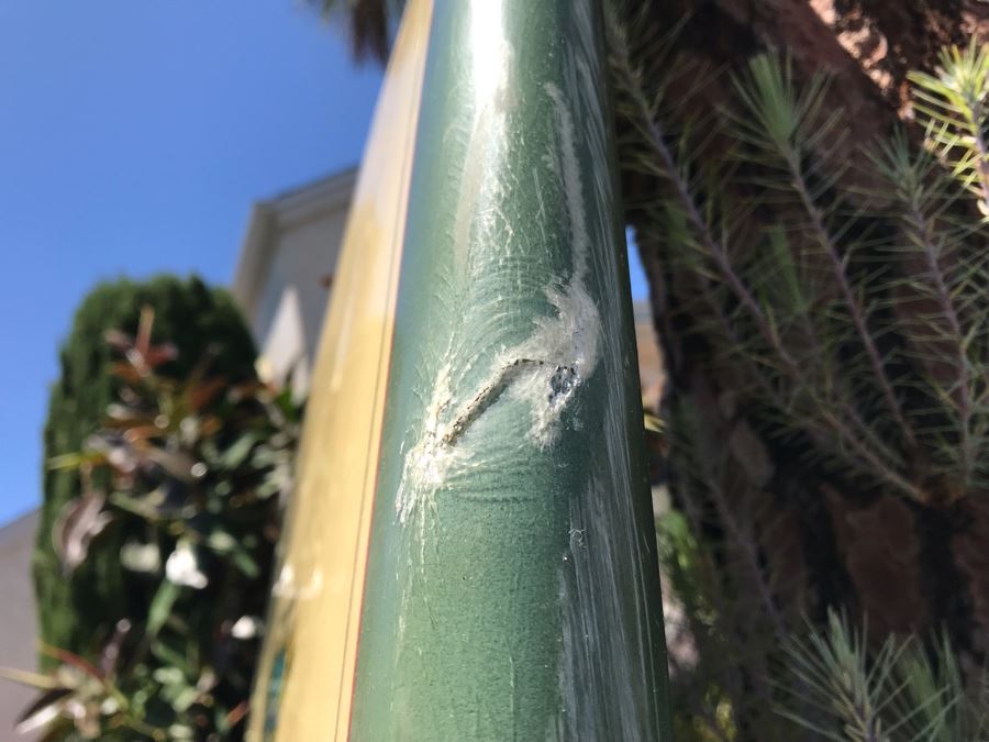 Robert August Surfboards Mike Minchinton Model Longboard Surfboard 110L X 22.5W X 3H - Note Needs Ding Repair On Tail And Rail [Photo 16]