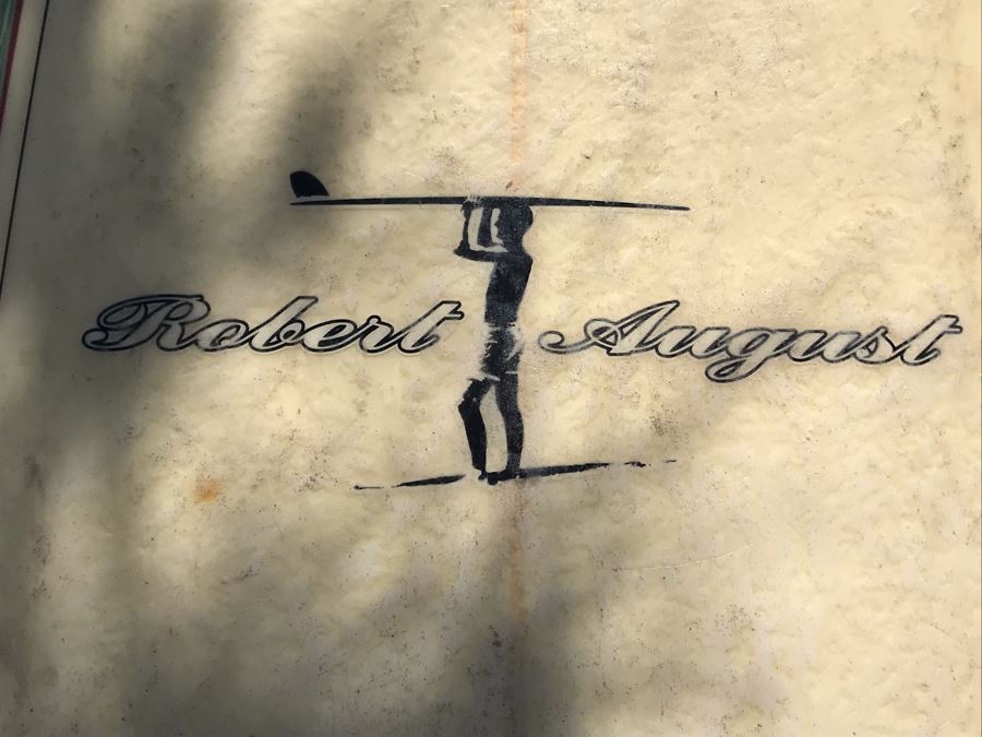 Robert August Surfboards Mike Minchinton Model Longboard Surfboard 110L X 22.5W X 3H - Note Needs Ding Repair On Tail And Rail [Photo 4]