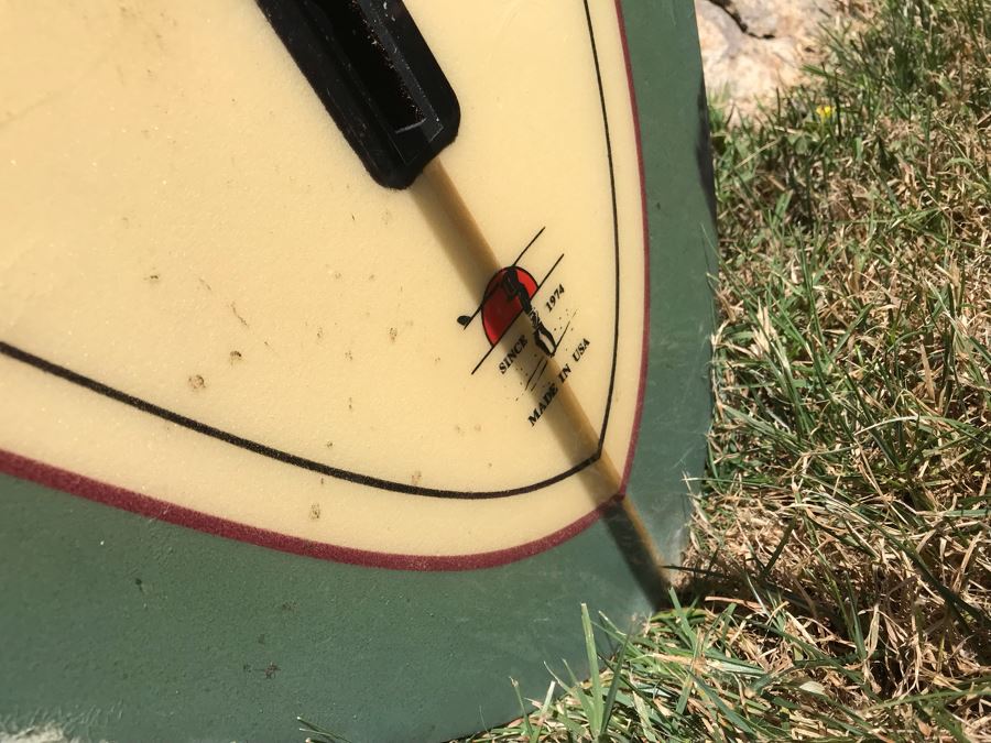 Robert August Surfboards Mike Minchinton Model Longboard Surfboard 110L X 22.5W X 3H - Note Needs Ding Repair On Tail And Rail [Photo 11]