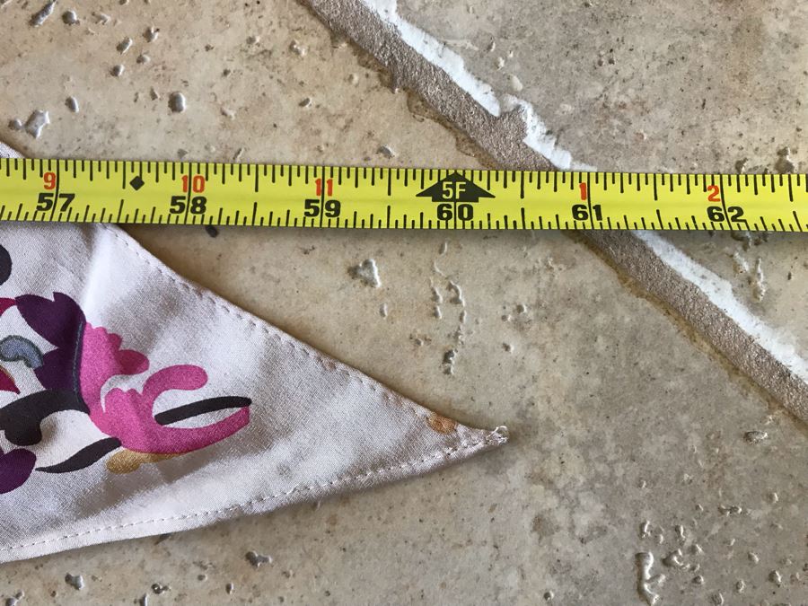 Oscar De La Renta Scarf 60L X 10.5W [Photo 4]