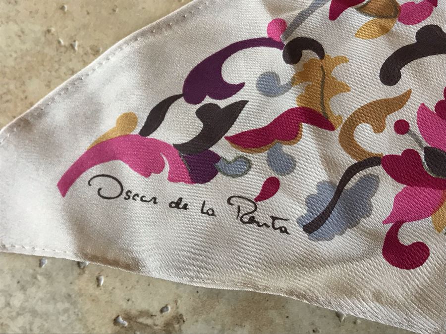 Oscar De La Renta Scarf 60L X 10.5W [Photo 3]