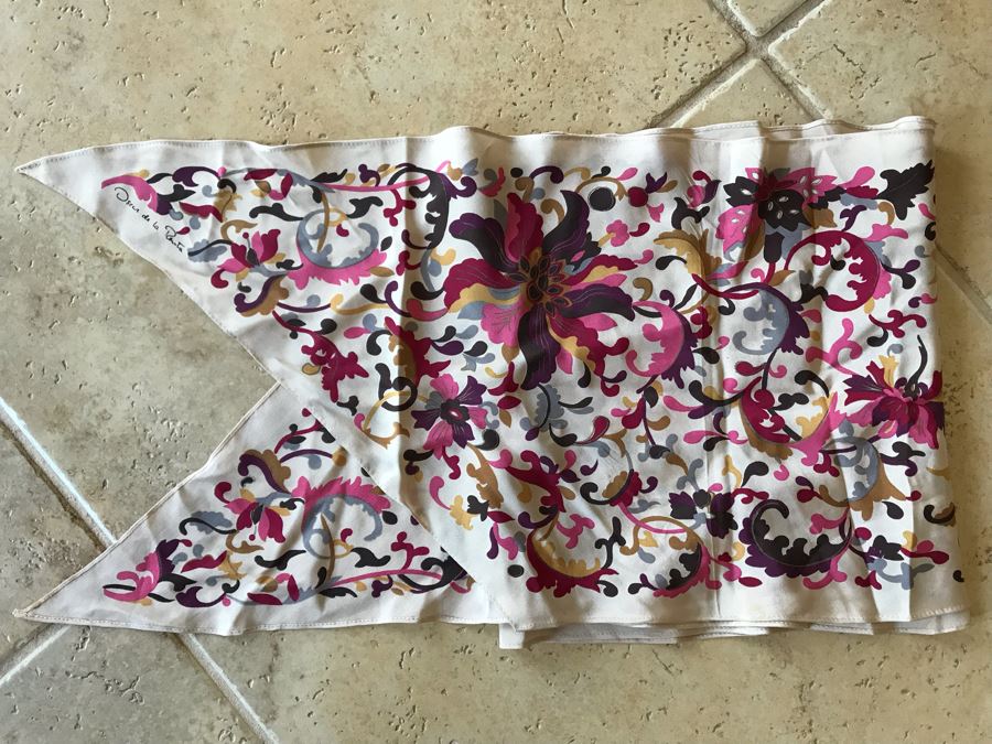 Oscar De La Renta Scarf 60L X 10.5W [Photo 2]