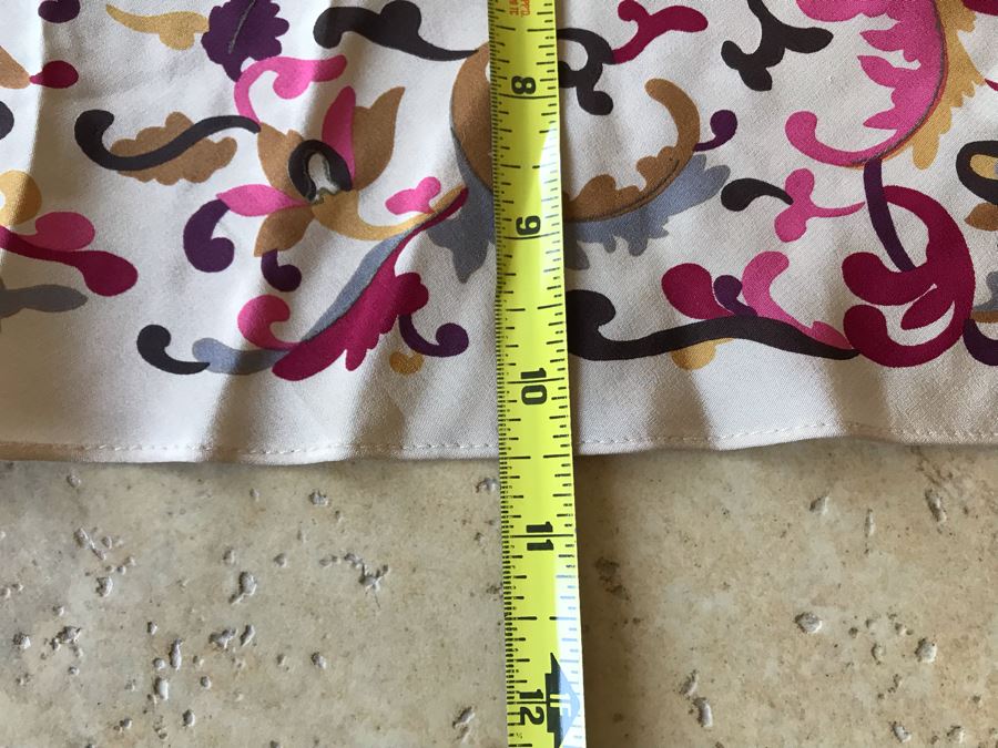 Oscar De La Renta Scarf 60L X 10.5W [Photo 5]