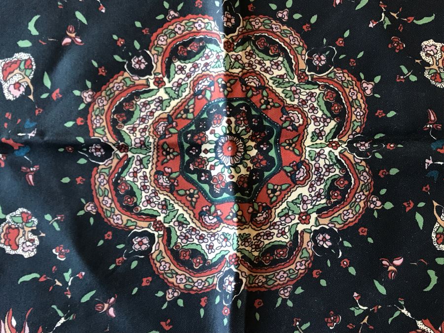 Liberty Of London Silk Scarf Made In England 27 X 27 [Photo 3]