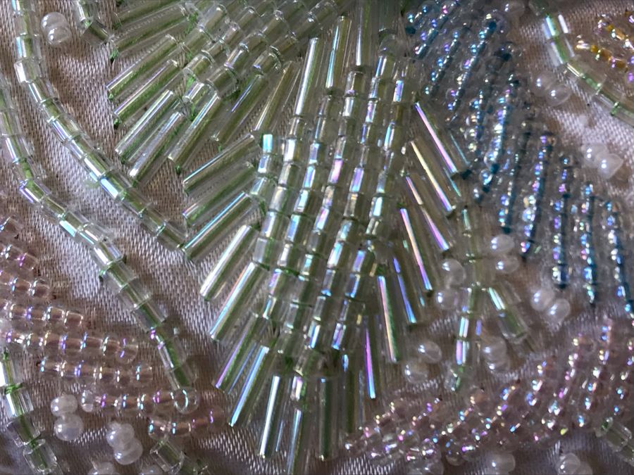 Vintage Hong Kong Beaded Purse 7 X 9 [Photo 10]