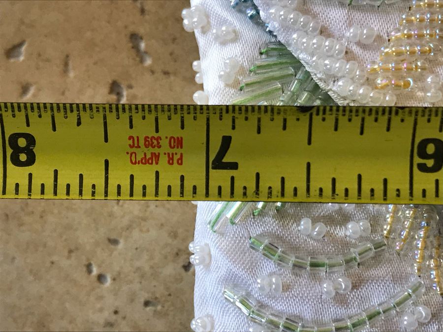 Vintage Hong Kong Beaded Purse 7 X 9 [Photo 8]