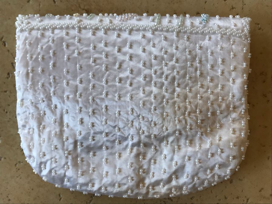 Vintage Hong Kong Beaded Purse 7 X 9 [Photo 5]