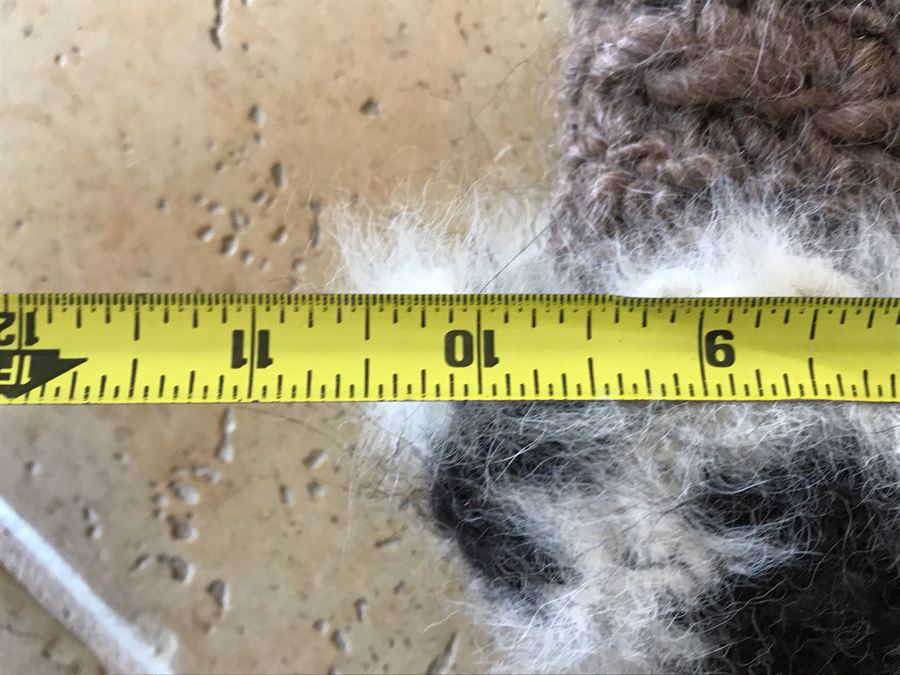 Hand Knotted Wool And Fur Hat 10 X 10 [Photo 8]