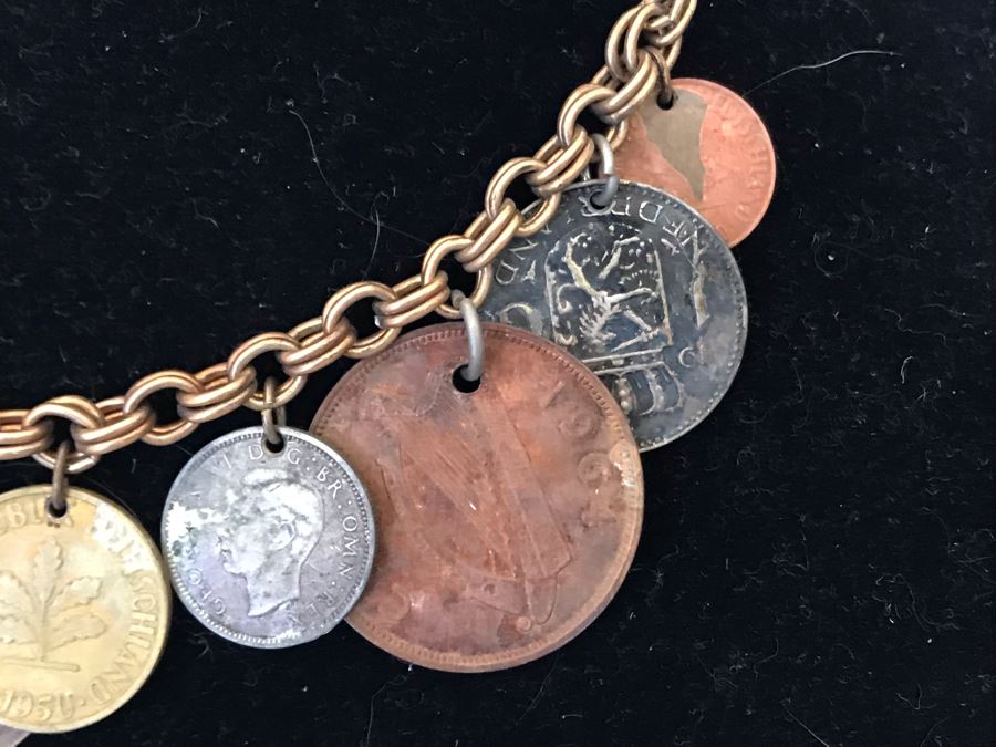 Vintage Hand Made International Coin Necklace [Photo 8]