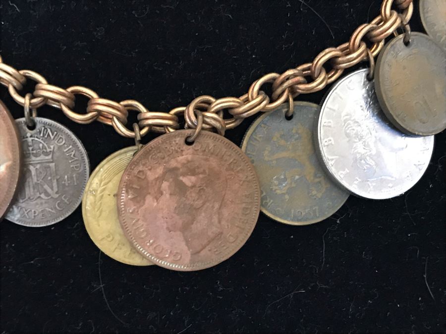 Vintage Hand Made International Coin Necklace [Photo 5]