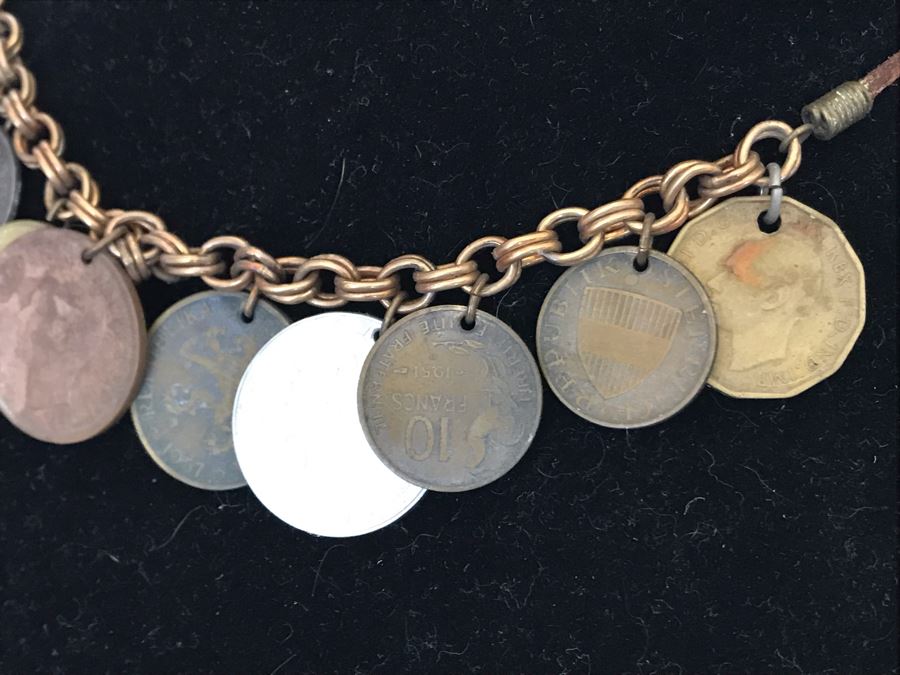 Vintage Hand Made International Coin Necklace [Photo 6]