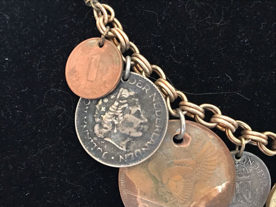 Vintage Hand Made International Coin Necklace [Photo 3]