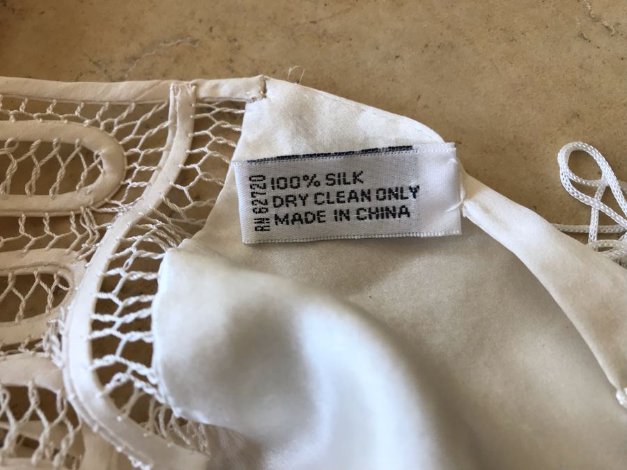 Oscar De La Renta Silk Scarf 72L X 18W [Photo 6]