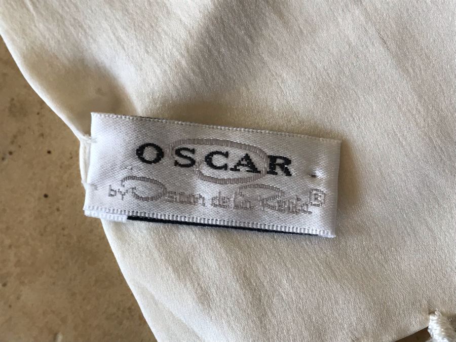 Oscar De La Renta Silk Scarf 72L X 18W [Photo 3]