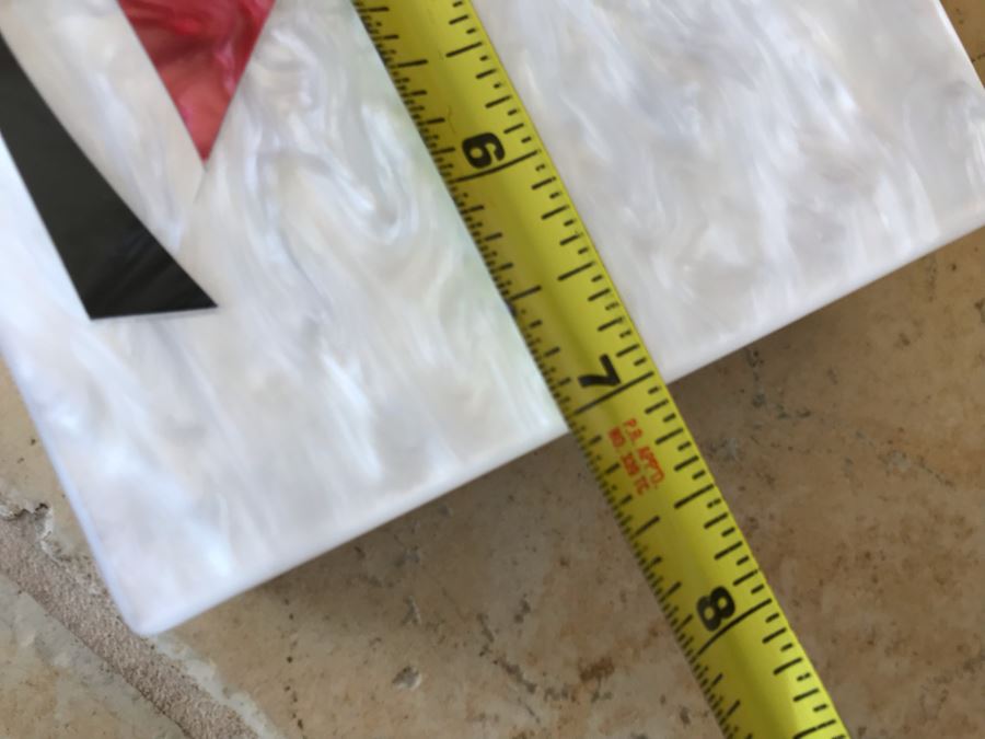 Jessica McClintock Inlaid Sailboat Handbag 7W X 2D X 5H [Photo 7]