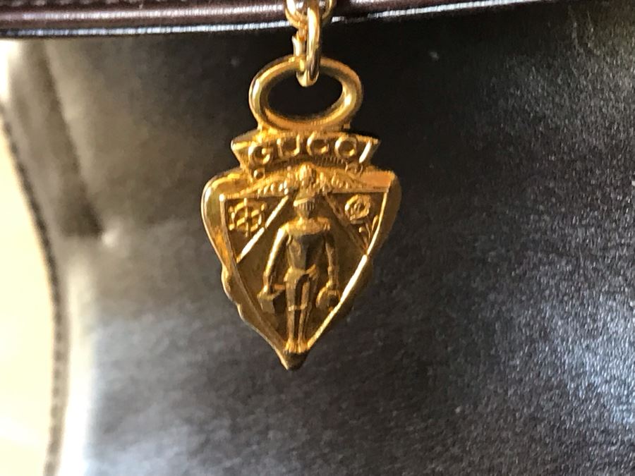 GUCCI Leather Handbag 10 X 8 [Photo 11]