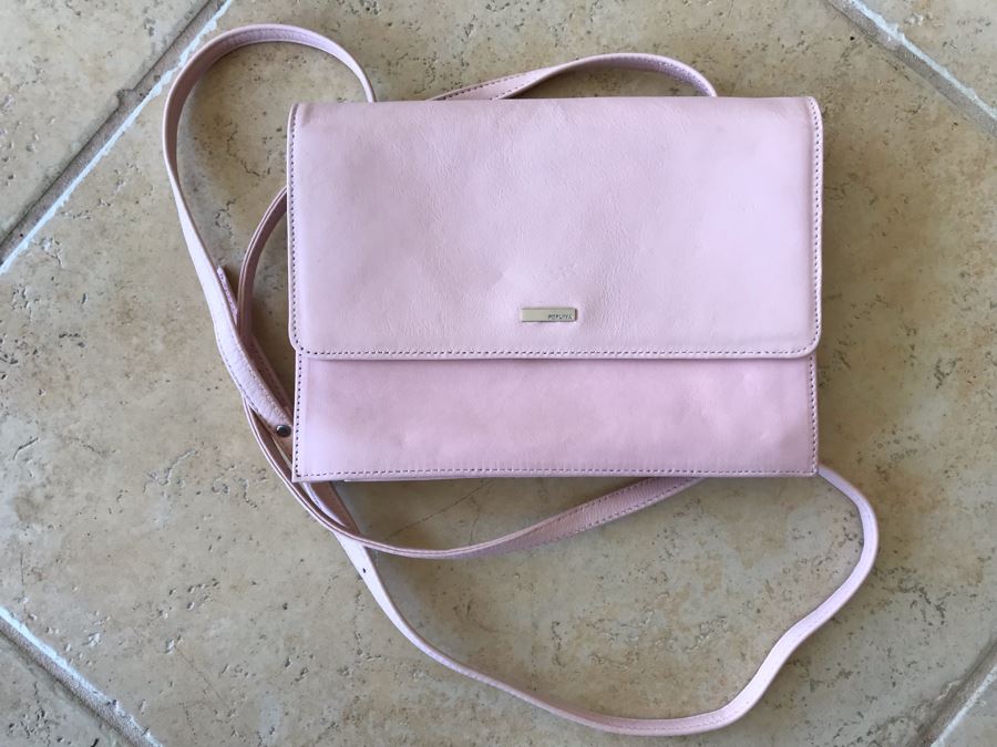 Perlina Pink Leather Handbag Wallet