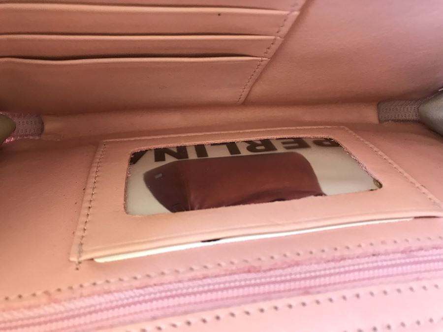 Perlina Pink Leather Handbag Wallet [Photo 7]