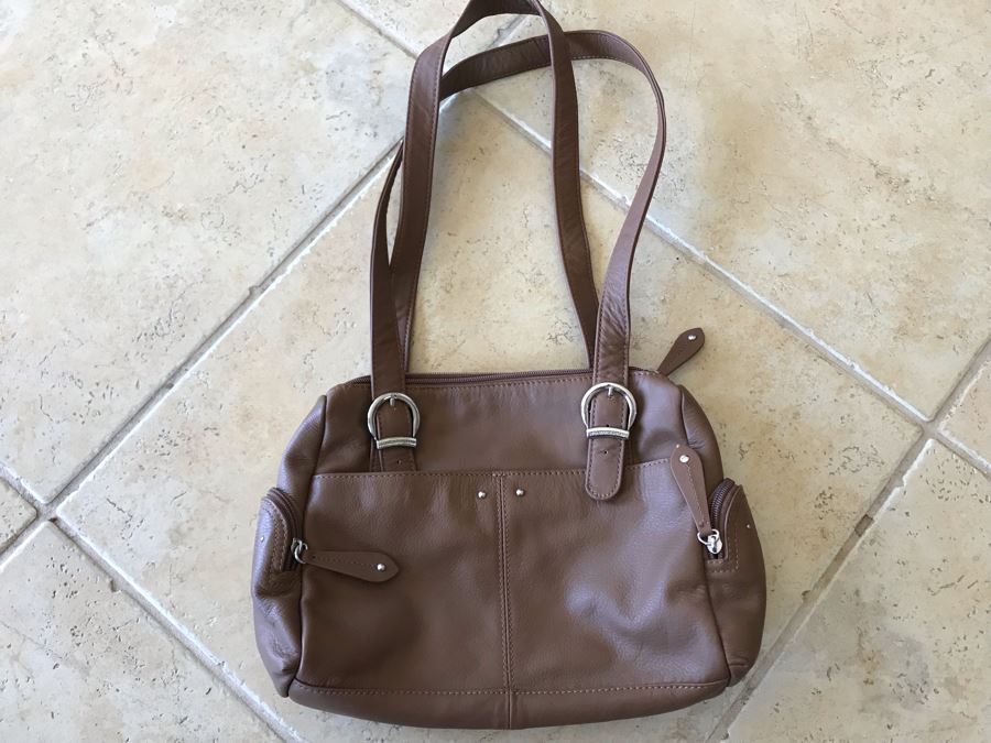Stone Mountain Leather Handbag 14 X 9