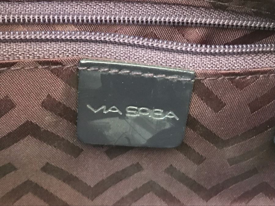 Via Spiga Leather Handbag 13W X 6H [Photo 7]