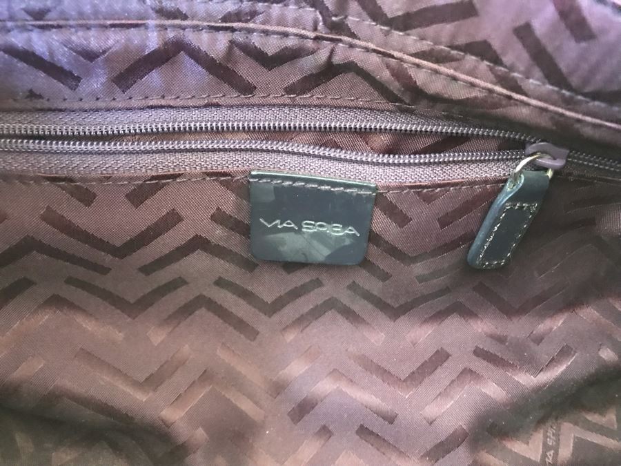Via Spiga Leather Handbag 13W X 6H [Photo 6]