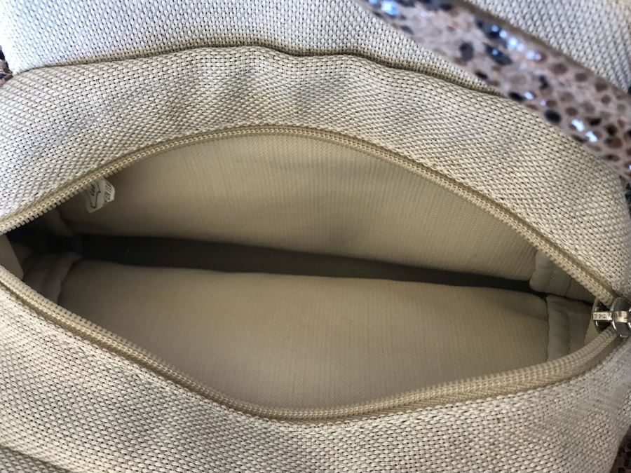 Leather Faux Snakeskin Handbag 12W X 8H [Photo 5]