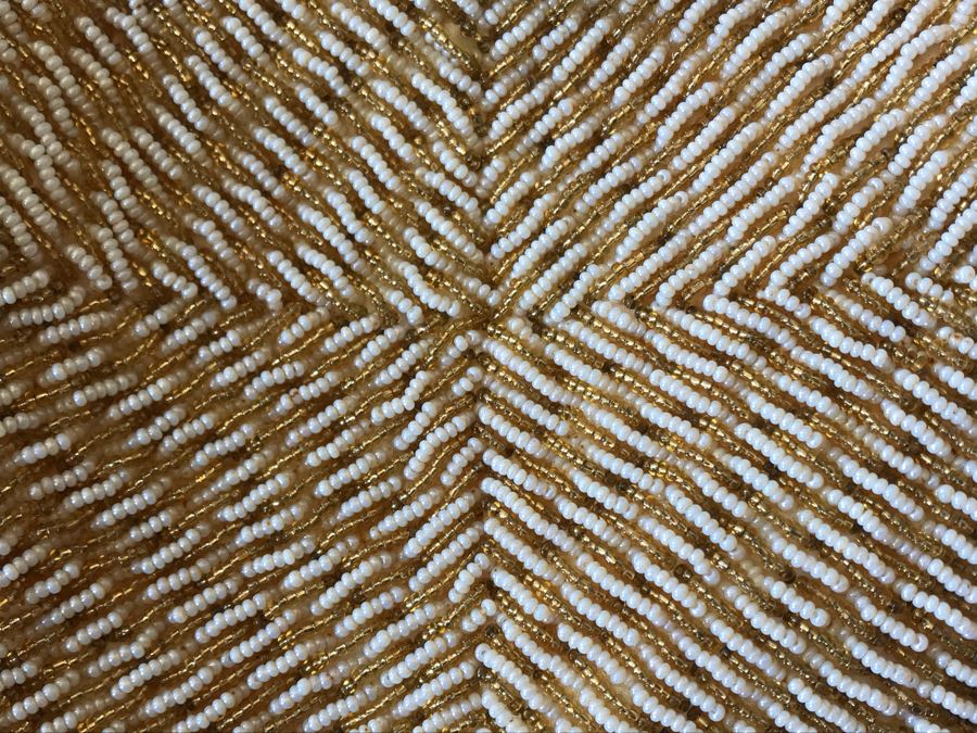 Vintage Hong Kong Beaded Purse Handbag 8W X 7H [Photo 3]