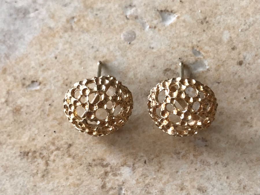 14K Gold Stud Earrings 2g [Photo 5]