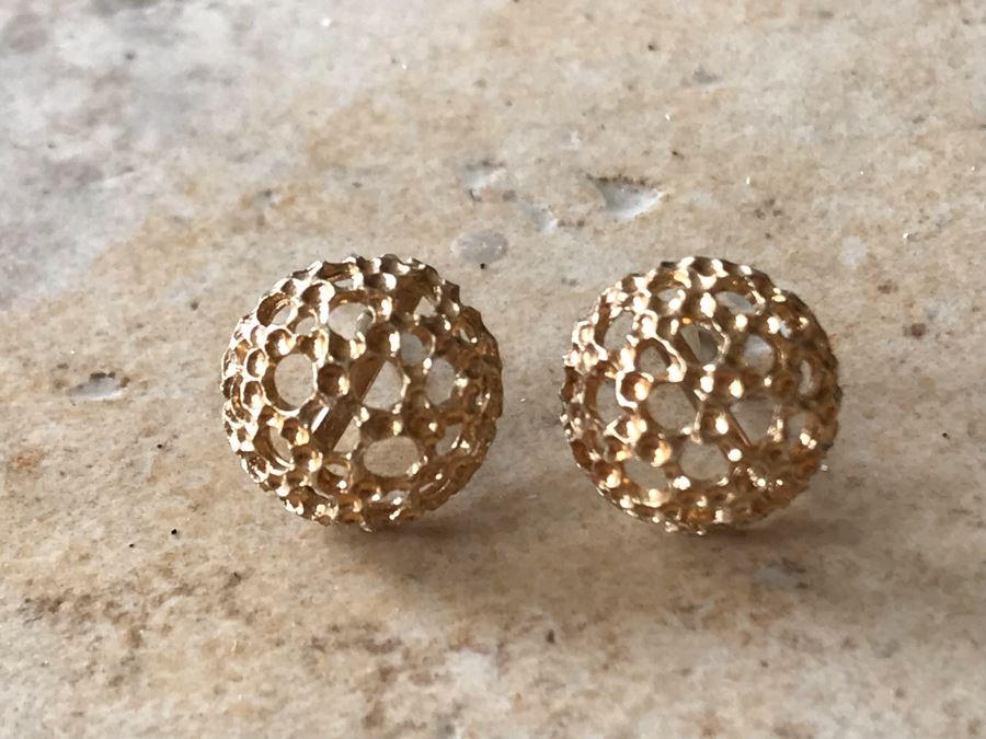 14K Gold Stud Earrings 2g [Photo 3]