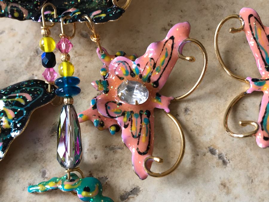 Artisan Hand Made Butterfly Earrings With 14K Gold Earring Posts [Photo 6]