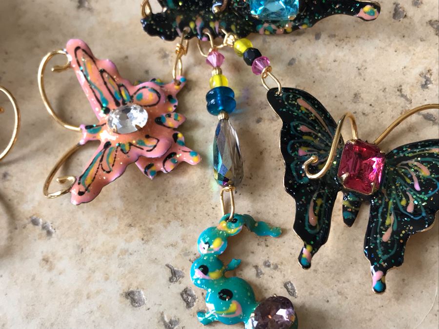 Artisan Hand Made Butterfly Earrings With 14K Gold Earring Posts [Photo 9]